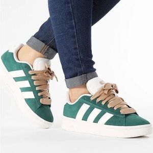 Adidas Grand Court Alpha 00s Women's Green and White Sneakers